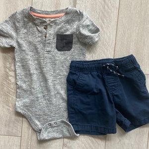 ✨3/$15✨ Cat & Jack boys matching short set 18 months